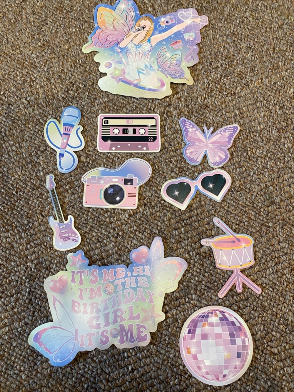 In My Era Taylor Swift Cake Topper Set- 10 piece